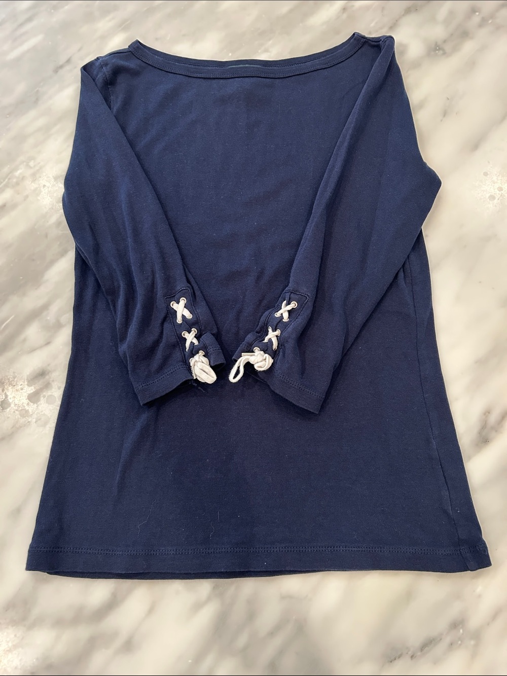 Ralph Lauren Navy Crew Neck Tee with LRL Label